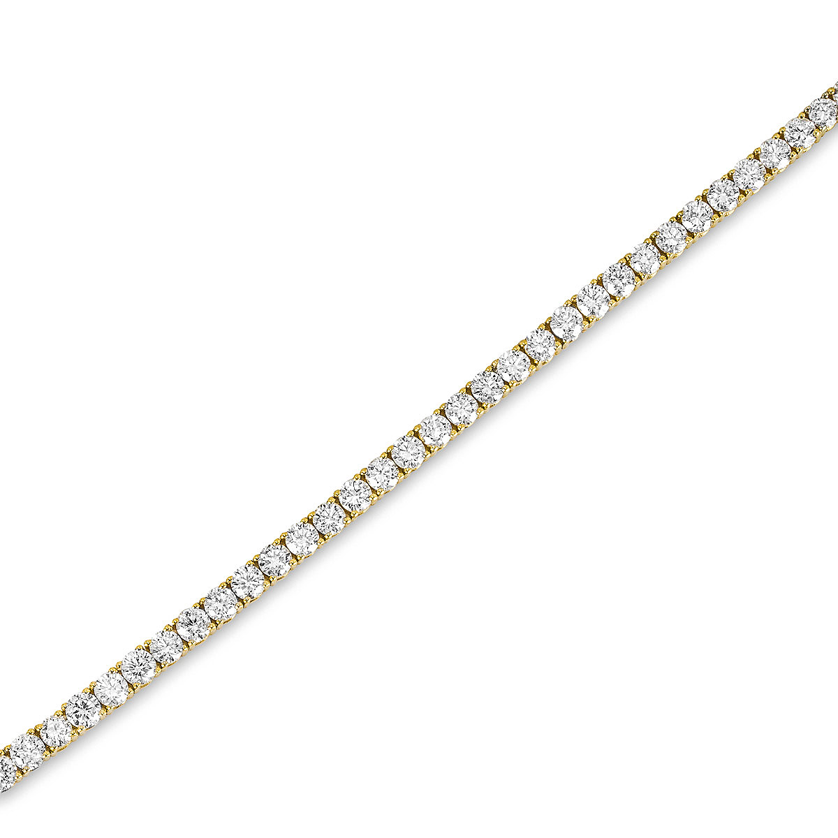 Yellow Gold Diamond Tennis Bracelet 4.27ct TDW